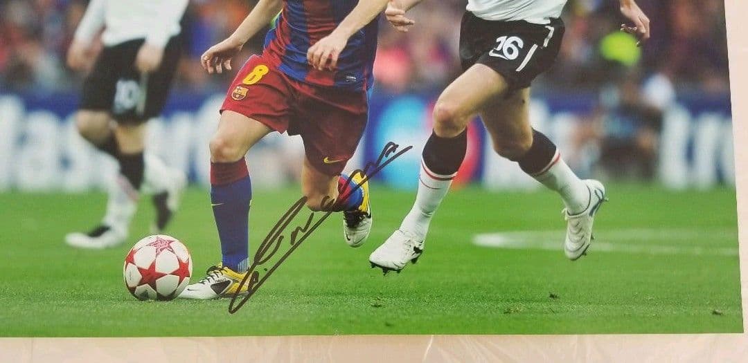 ICONS　イニエスタ　アンドレス・イニエスタ　サイン　直筆サイン　フォトグラフ