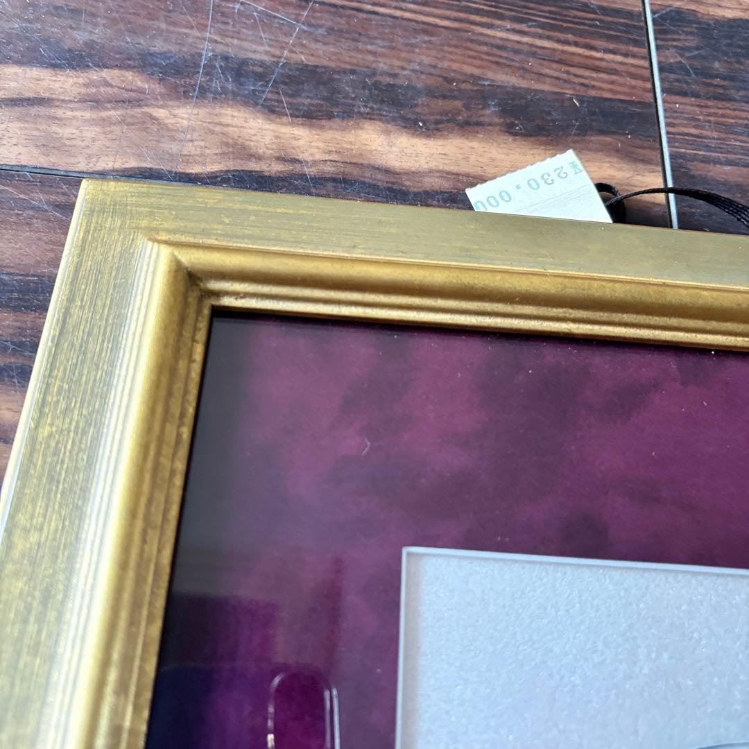 宝石 仏画「千手観音」額装 仏画 仏絵 F