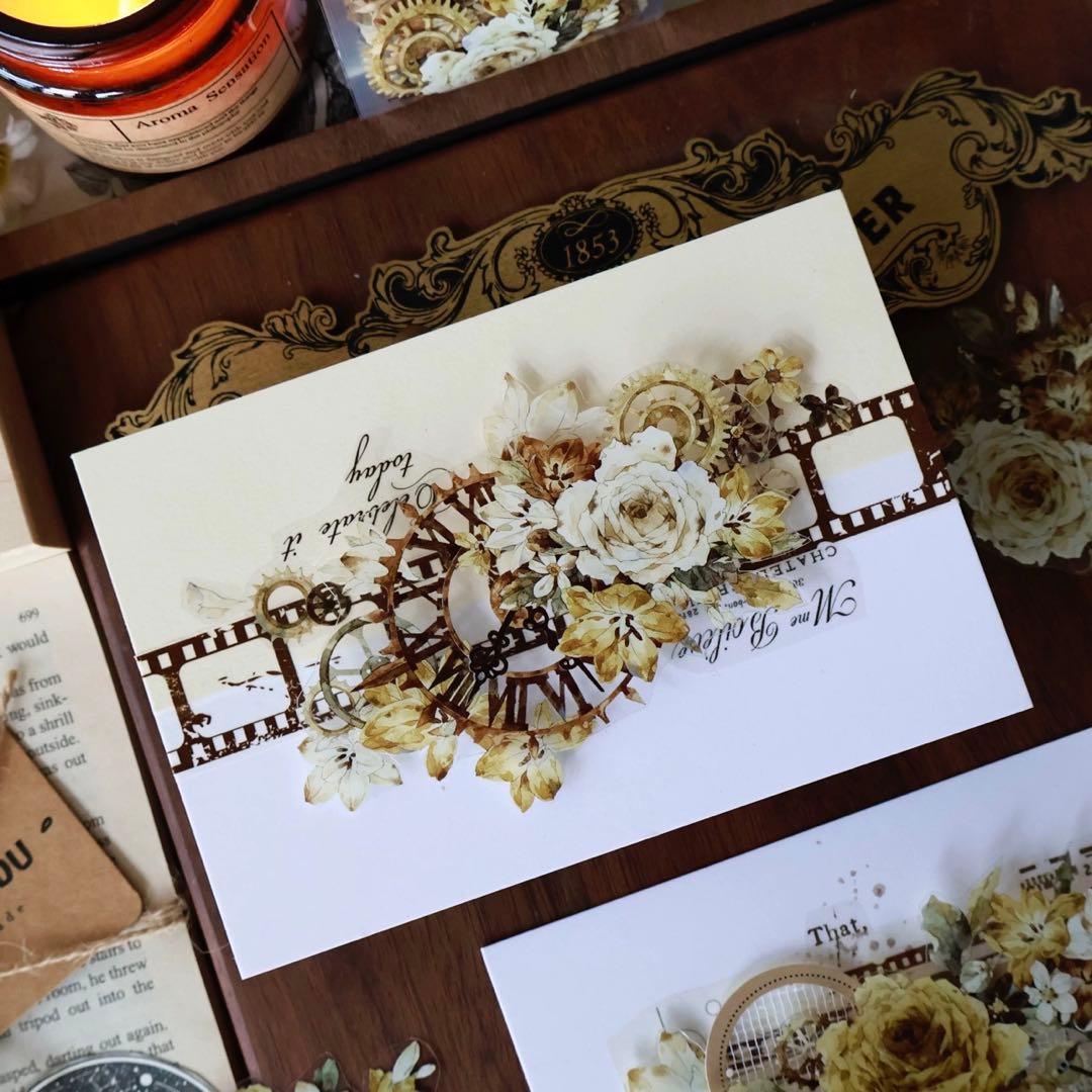 ⭐️SALE⭐️ 壹洱原创《琥珀流光》海外マスキングテープ　マステ 【2367】