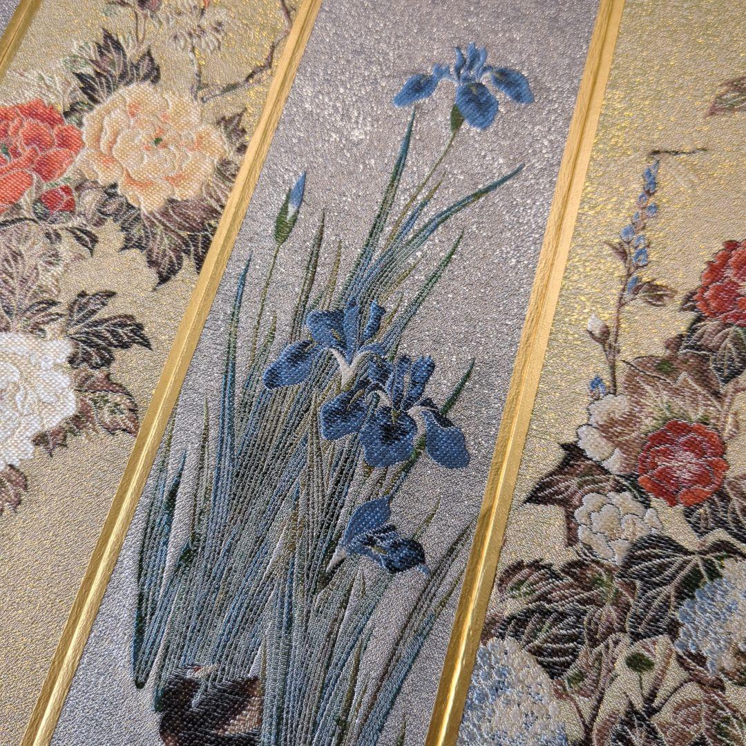 特価！掛短冊 抱一 花鳥十二ヶ月 画帳 短冊 12枚 美品 桐箱 複製