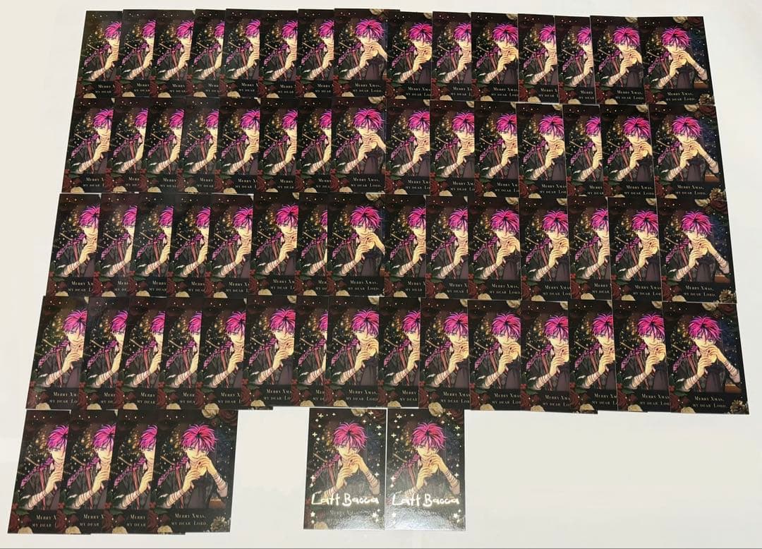 悪魔執事と黒い猫 あくねこ クリスマスチェキ風カード 箔押し レア ラト