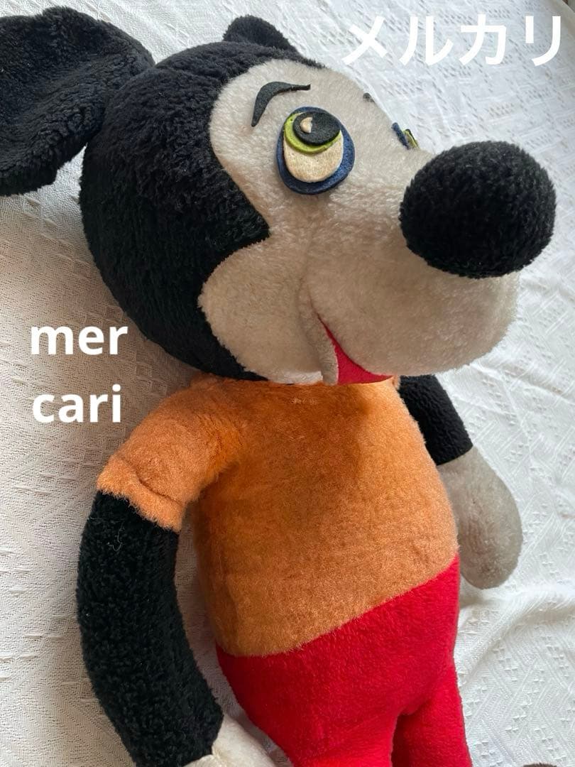 【希少】ビィンテージ　ミッキー マウス　特大ぬいぐるみ　1970年代〜80年代