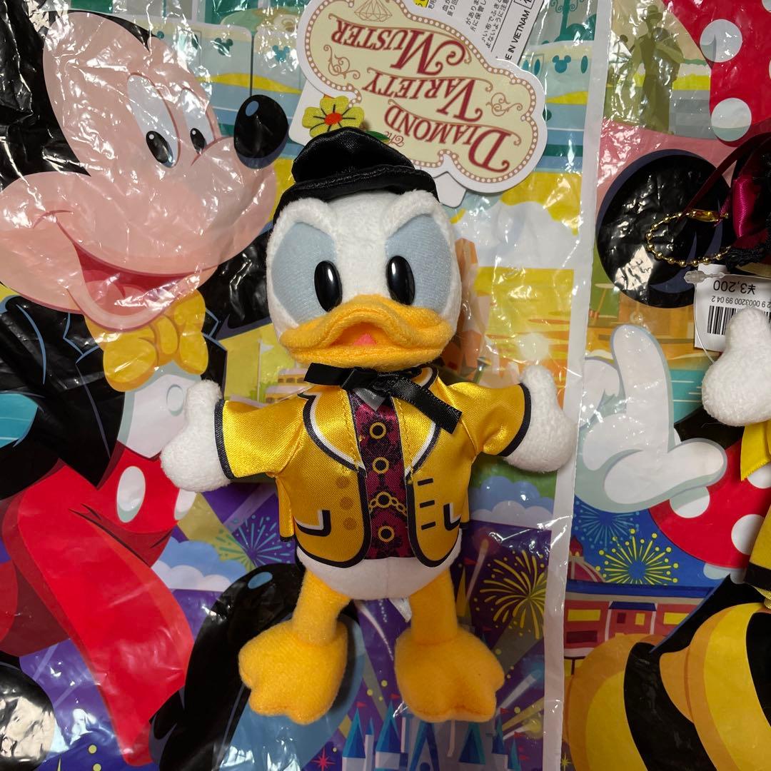 ぬいぐるみバッジ ドナルド デイジー ダイアモンドホースシュー バラマス