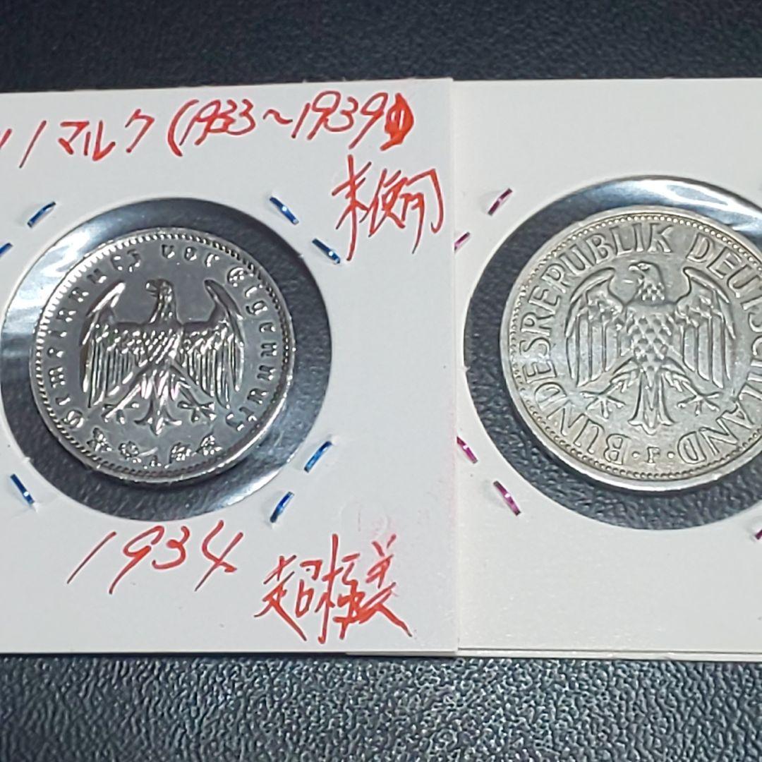 ワイマール1ライヒスマルク銀貨【未使用】