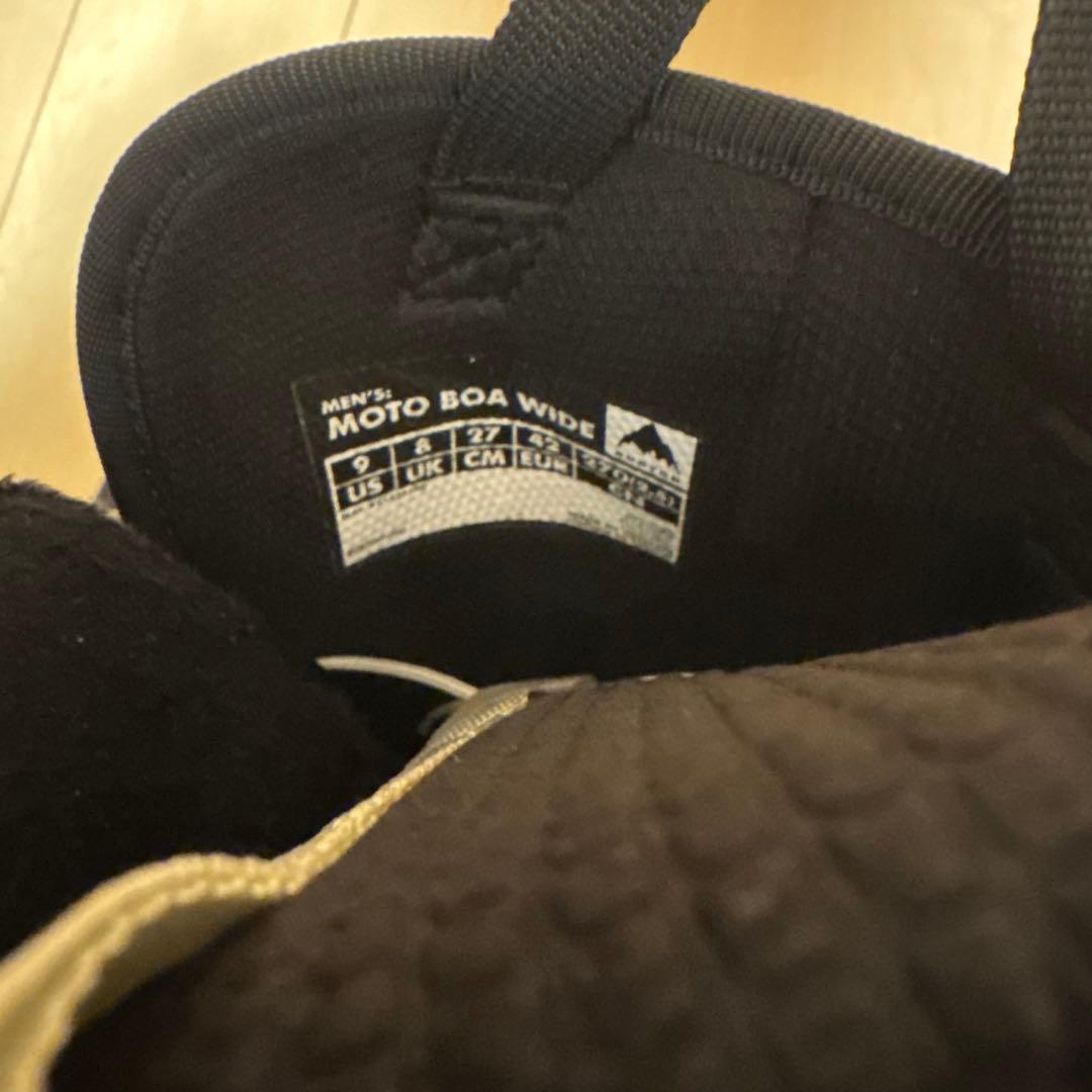 【美品】BURTON MOTO BOA WIDE スノーボードブーツ ブラック