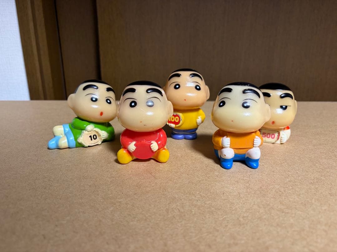 クレヨンしんちゃん 貯金箱 ソフビ セット 当時物 バラ売り不可