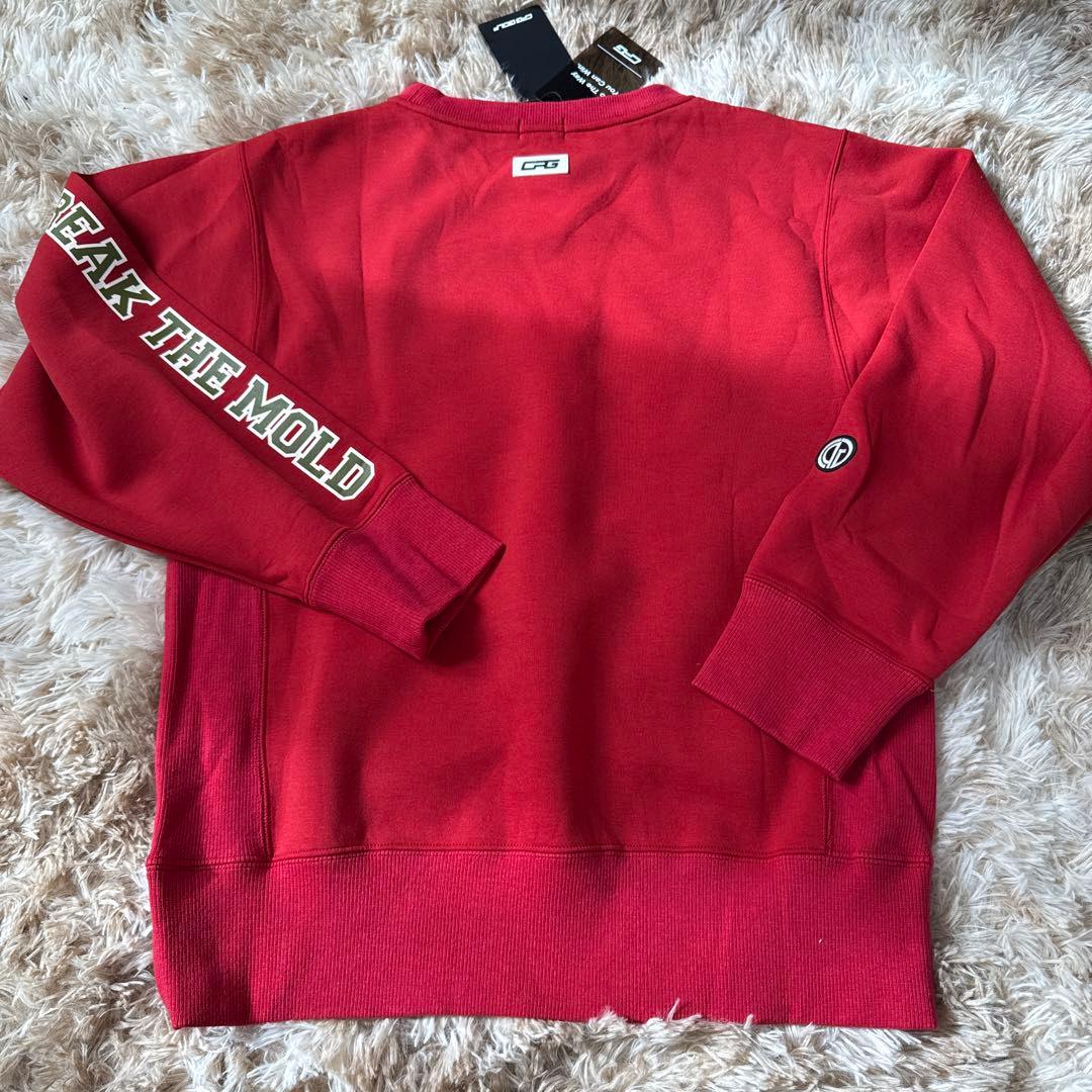 新品未使用CPG GOLF レッド クルーネックトレーナー