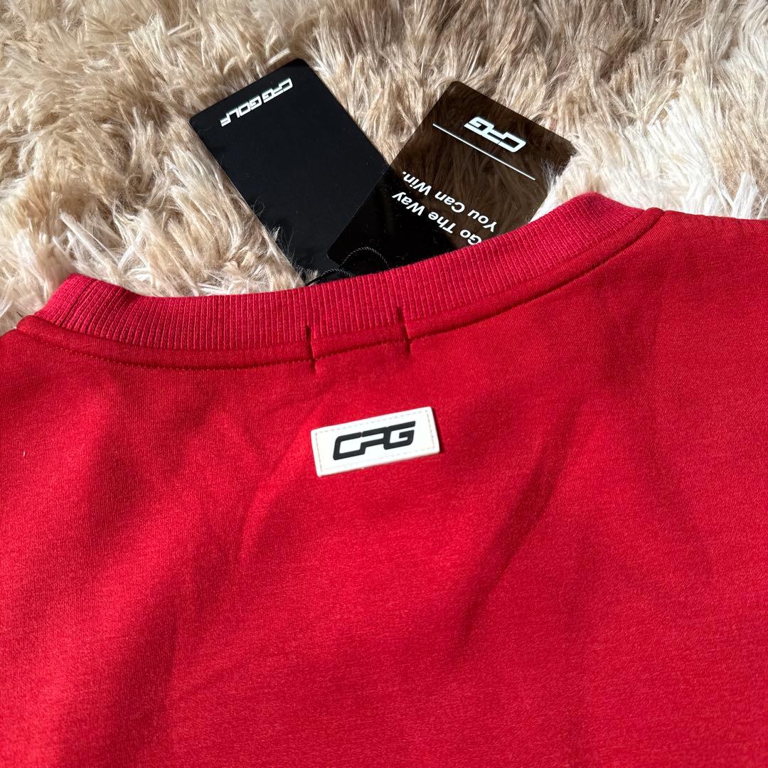 新品未使用CPG GOLF レッド クルーネックトレーナー