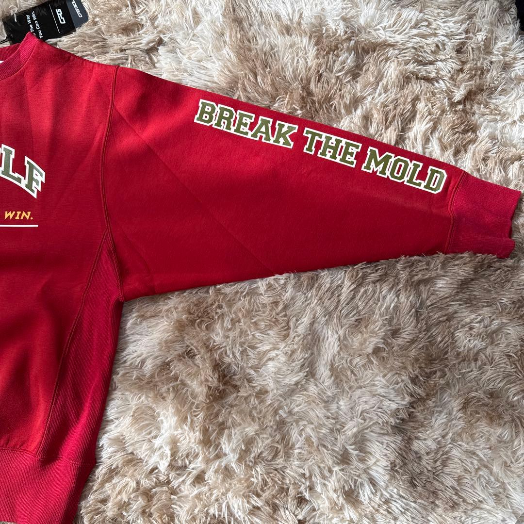 新品未使用CPG GOLF レッド クルーネックトレーナー