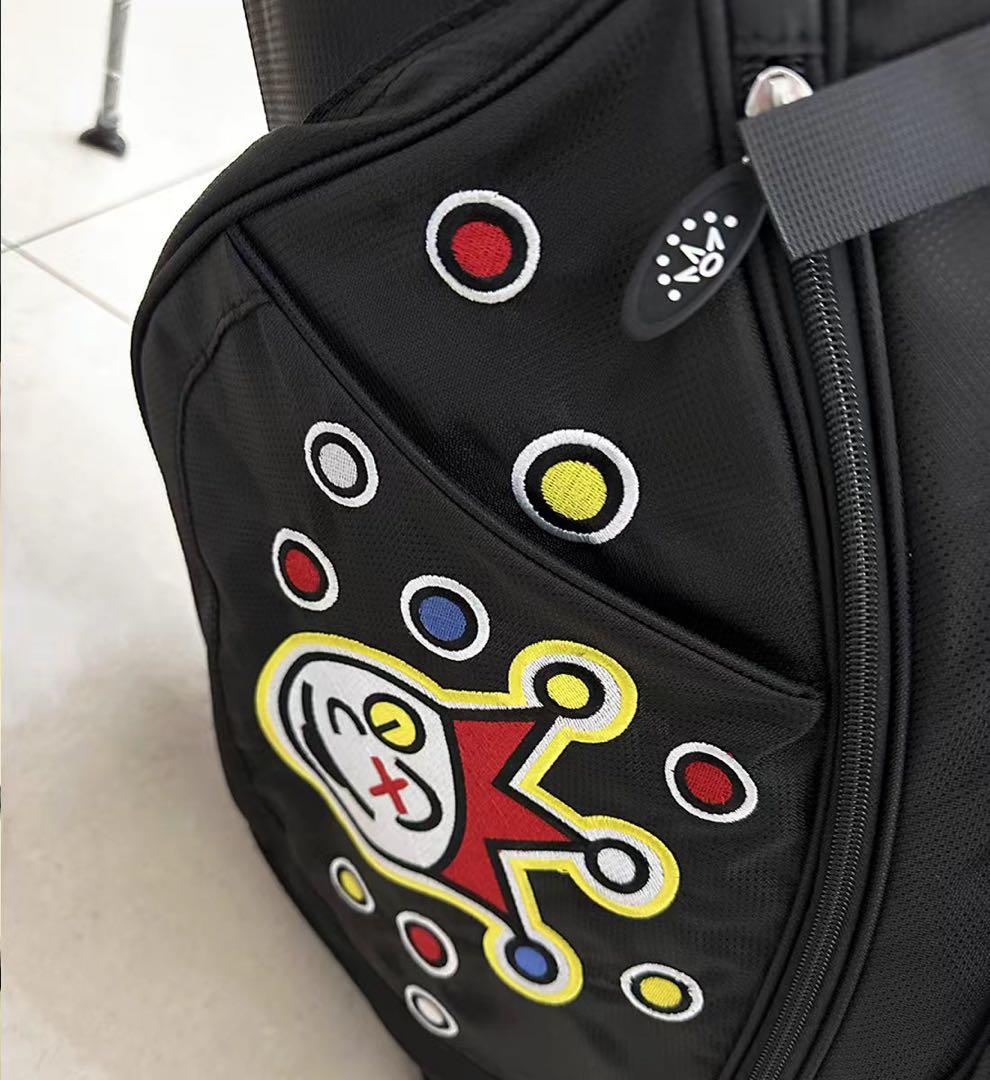 タイトリストスコッティキャメロンキャディバッグ黒カラフルクラブ　ヘッドカバー付き