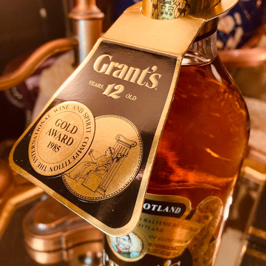 湯布院アンティーク未開封古酒 グランツ 12年スコッチウイスキー750ml43%