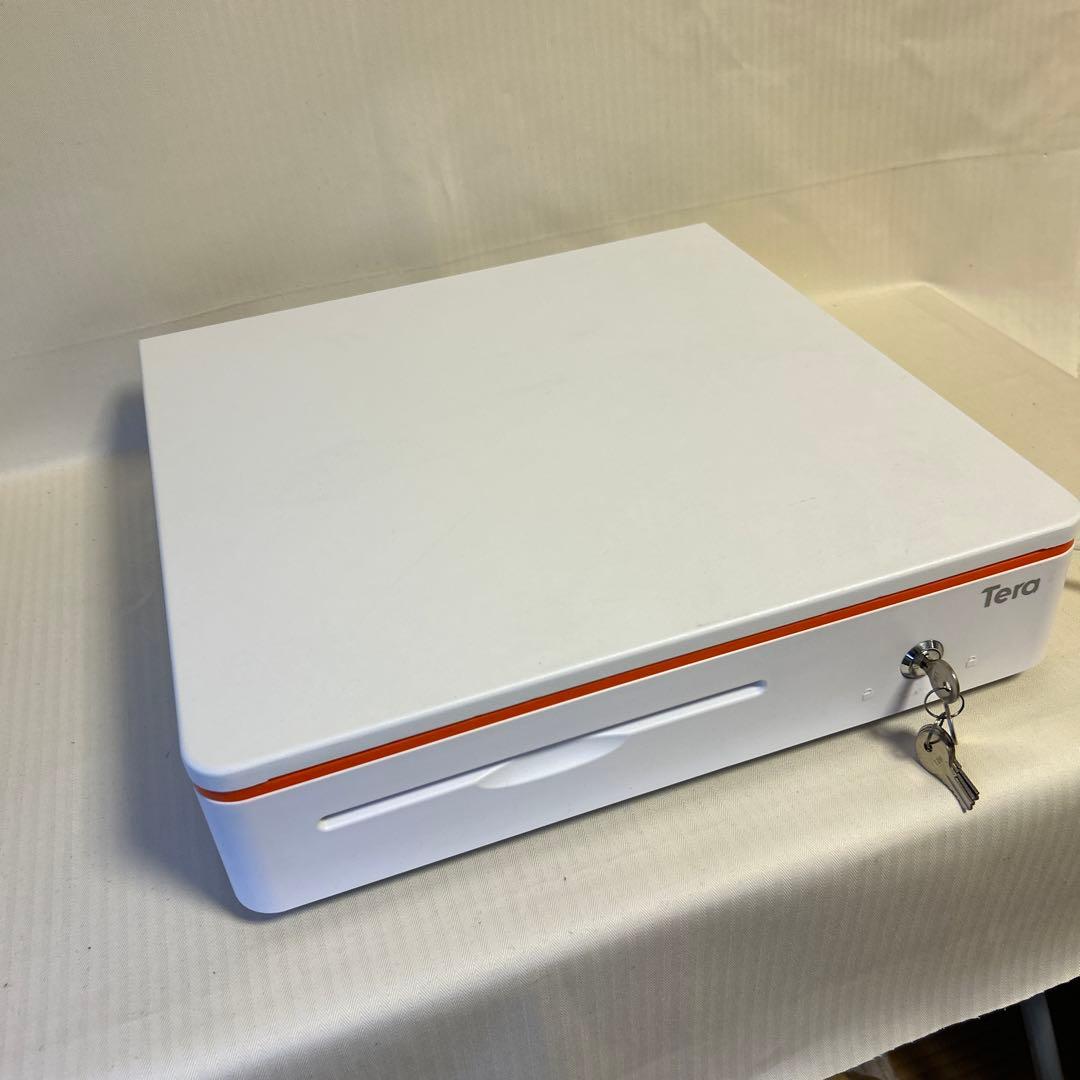 Tera キャッシュボックス 鍵付き ホワイト