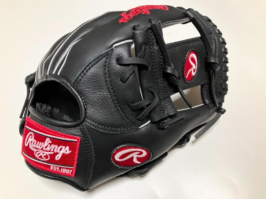ローリングス 　黒　Rawlings　軟式野球用グラブ 成人学生用