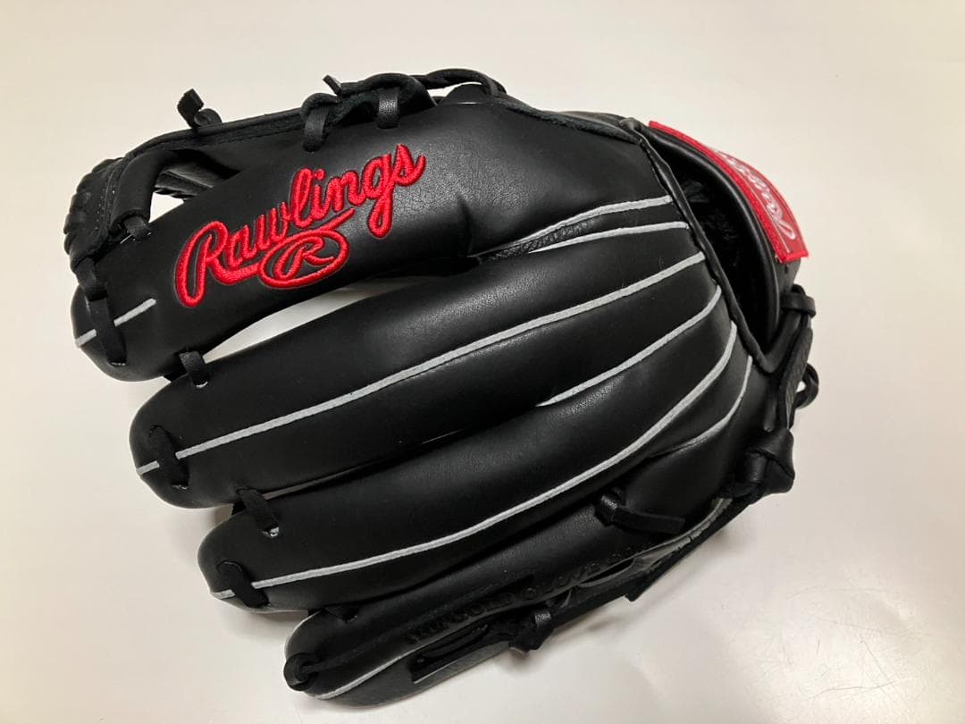 ローリングス 　黒　Rawlings　軟式野球用グラブ 成人学生用