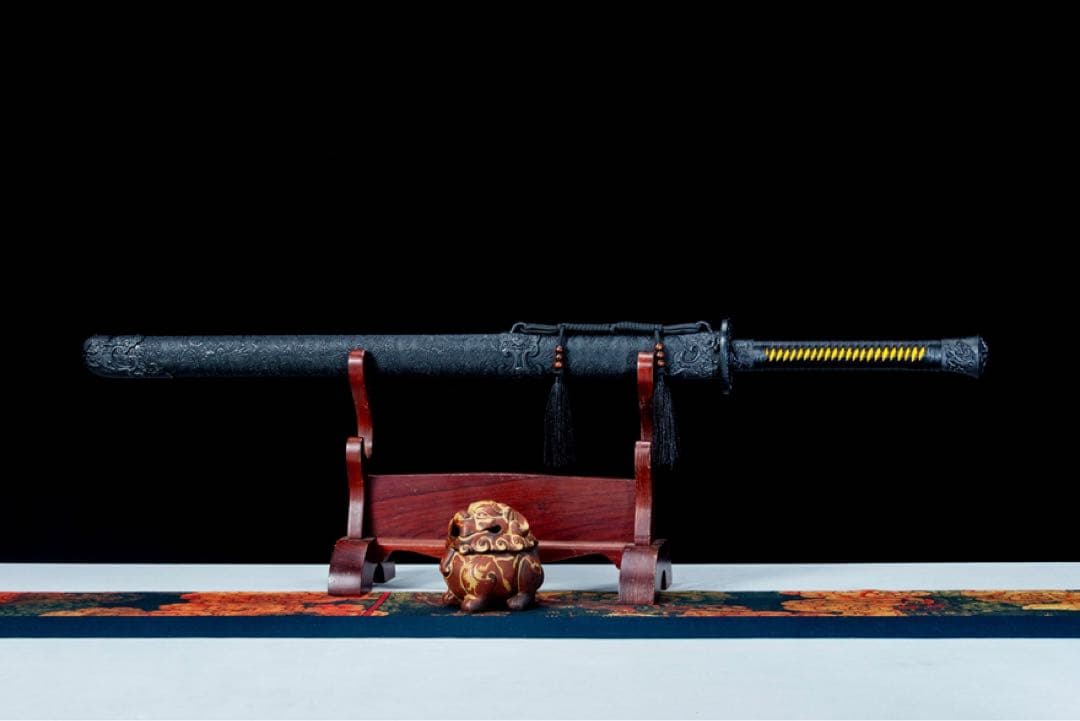 龍鳳墨龍 美術刀 模擬刀 日本刀 模造刀 鑑賞用 武具