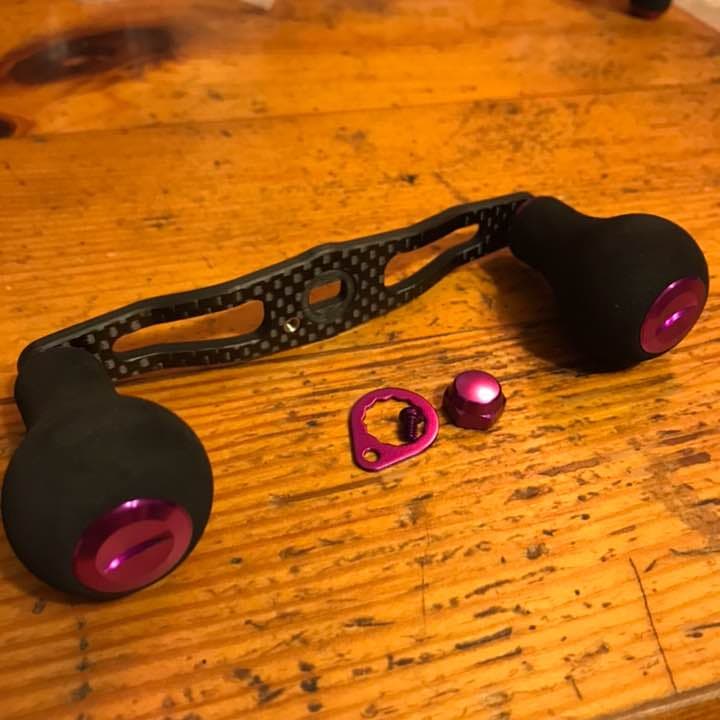 ☆新品未使用☆レイズスタジオ☆アブ.ダイワ用カスタムハンドルフルセット