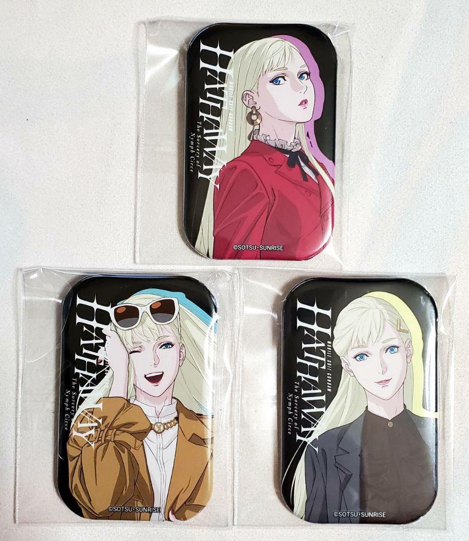 閃光のハサウェイ 公式ショップ スクエア缶バッジ ギギ・アンダルシア 3点 ①