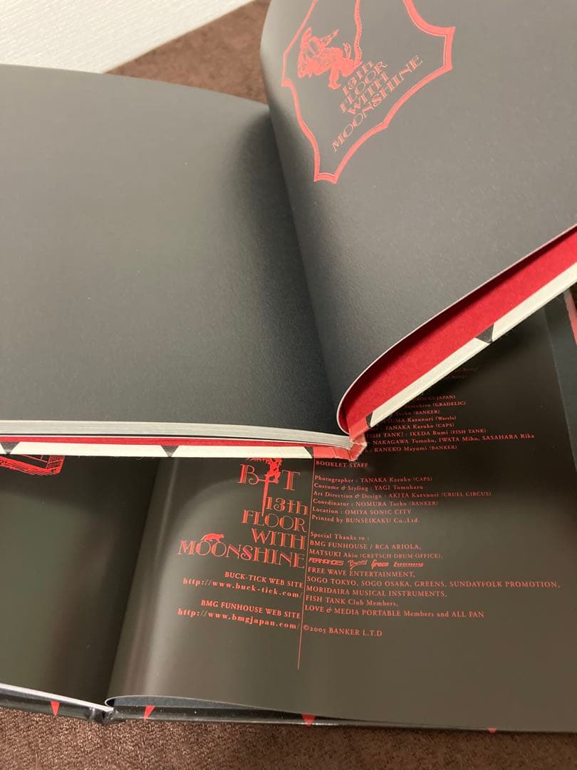 BUCK-TICK 13thFLOOR 2005 パンフレット2冊組
