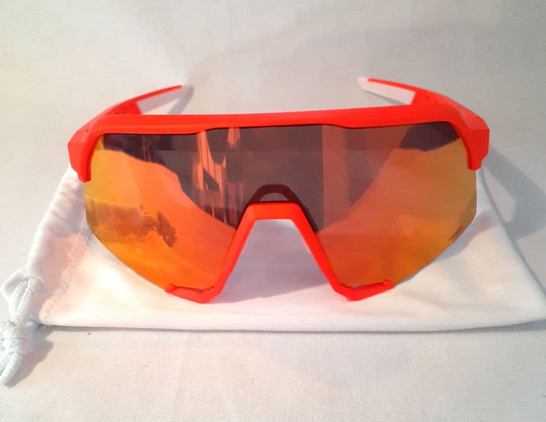 現在モデル 100% S3 ネオンオレンジ ワンハンドレッド サングラス