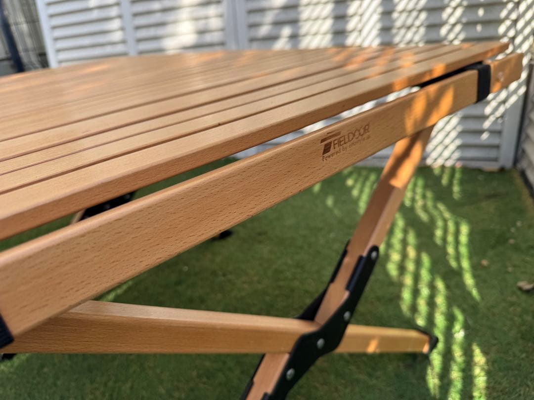 ウッドロールテーブル アウトドアテーブル 木製