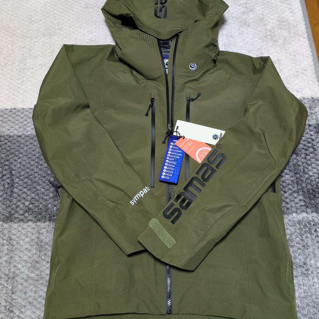 SAMAS 防水フード付きジャケット オリーブ