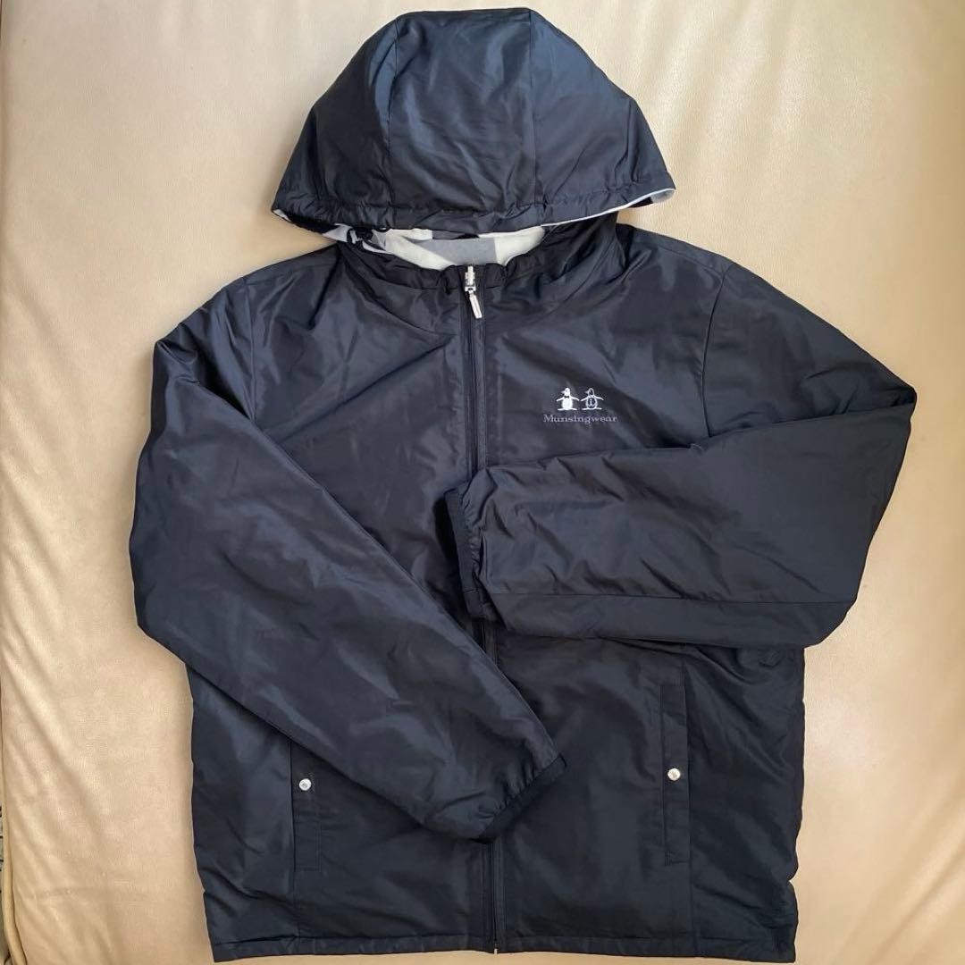 【美品】Munsingwearレディースリバーシブル 長袖フルジップパーカー M