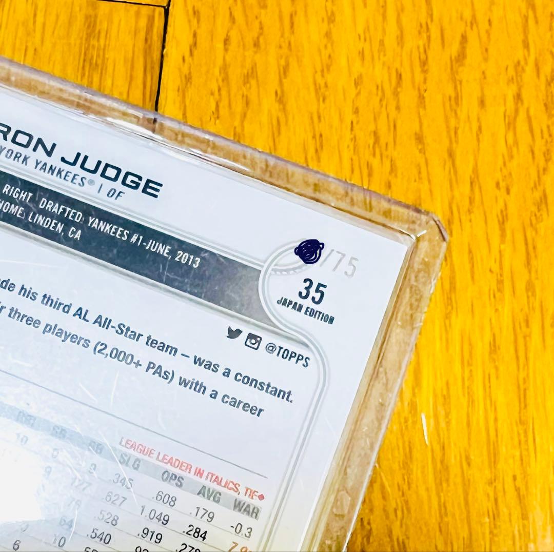 Aaron Judge カード Japan Edition　75シリ