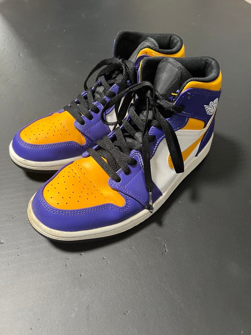 シューズ(男性用) NIKE AIR JORDAN 1 MID LAKERS 26.5cm