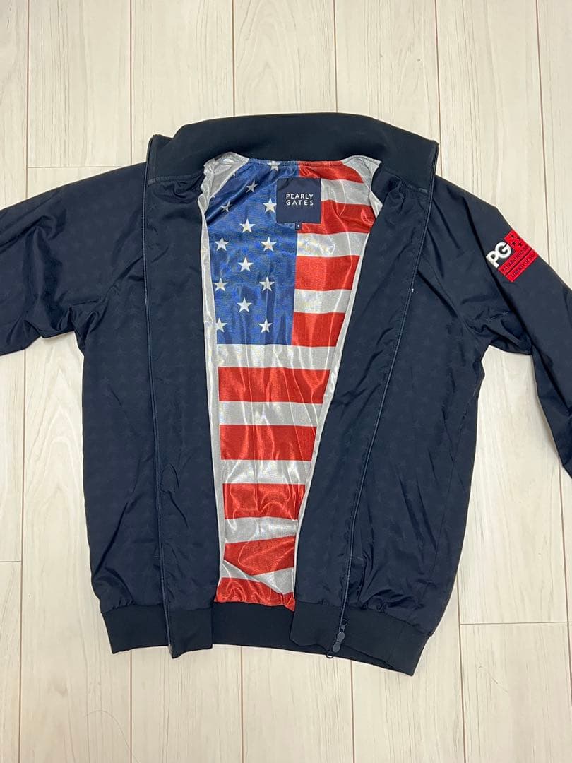 パーリーゲイツ　PEARLY GATES ジャケット　ブルゾン　美品　星条旗柄