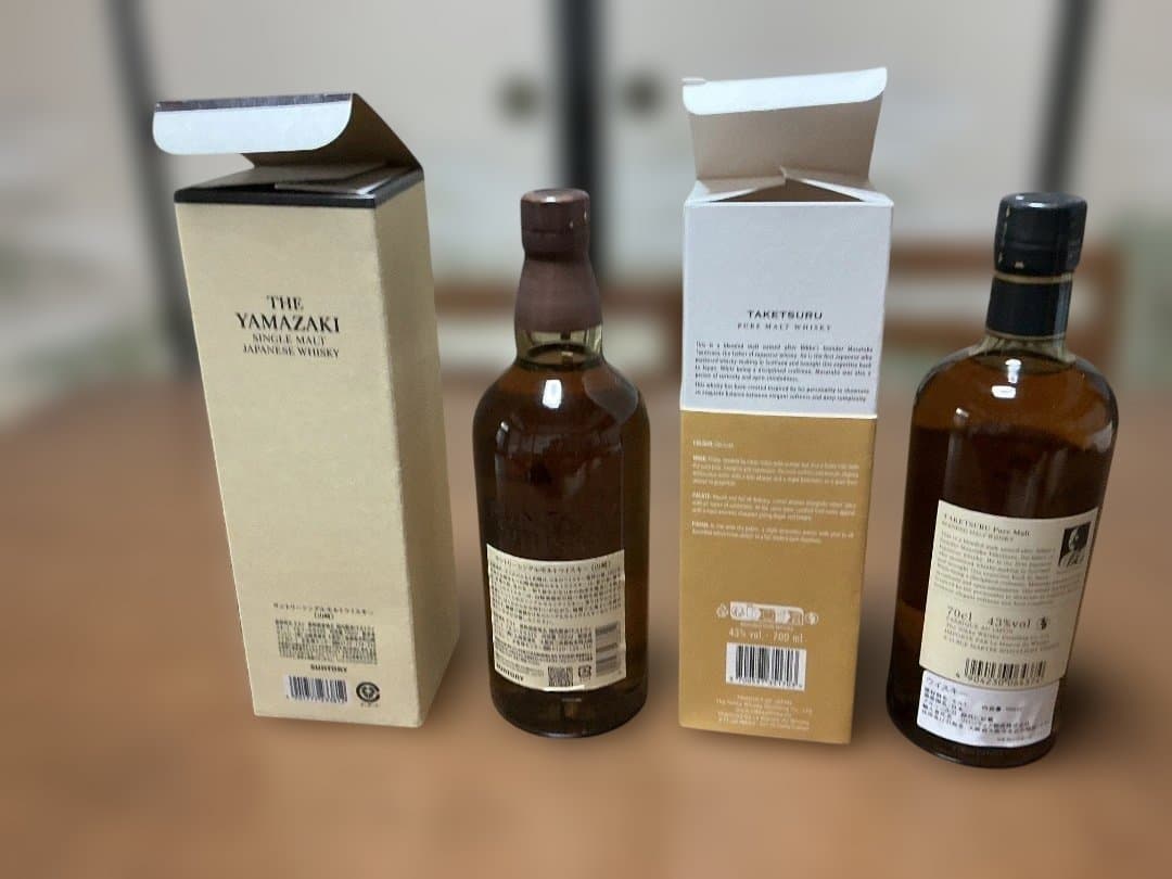 新品未開封　山崎NV 700ml、竹鶴 700ml 箱付き