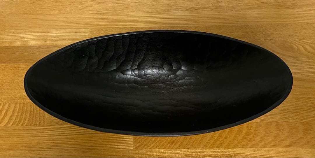 m*e様 三谷龍二　器　黒漆　楕円鉢