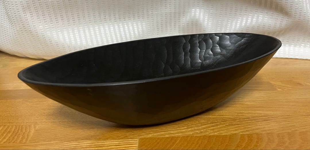 m*e様 三谷龍二　器　黒漆　楕円鉢