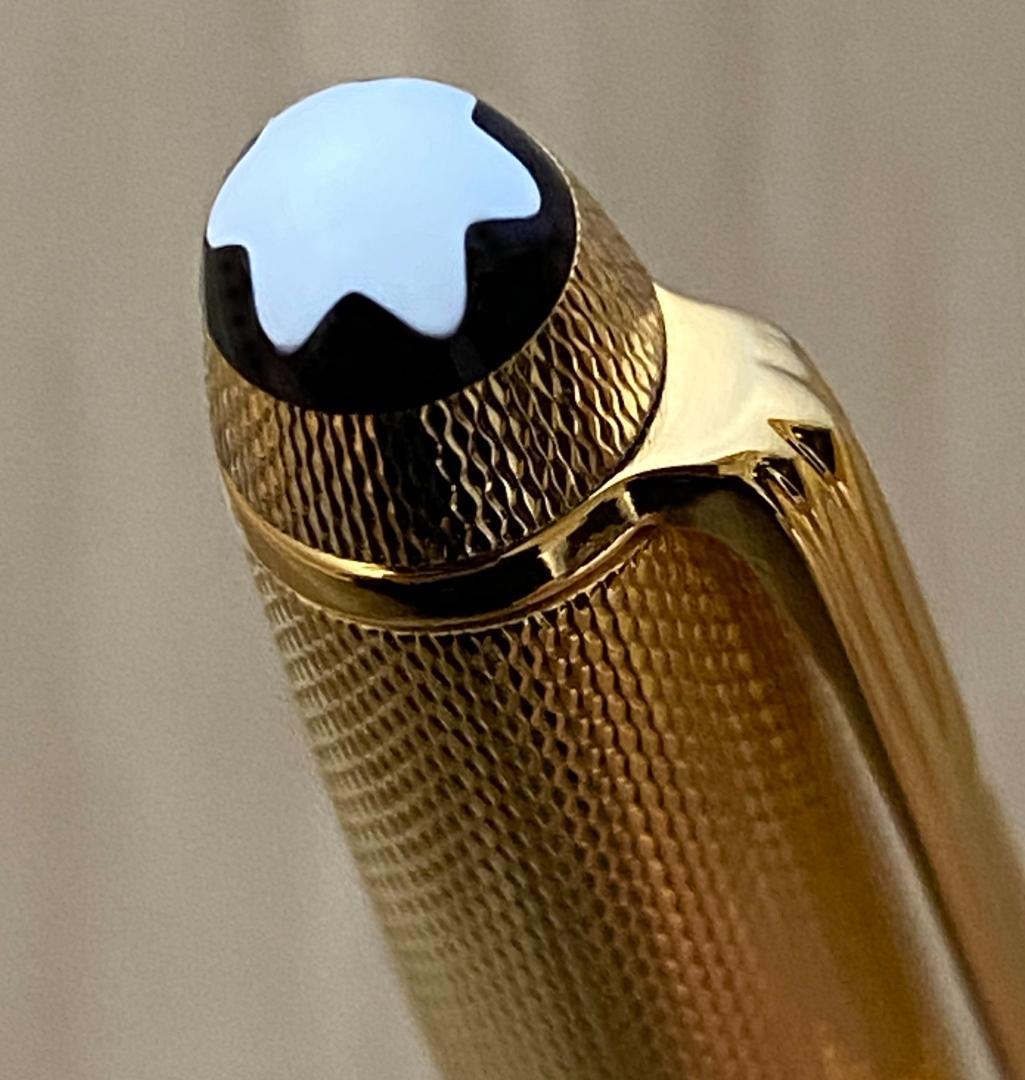 超美品 モンブラン ソリテール 1644 ゴールドプレート バーレイ ボールペン