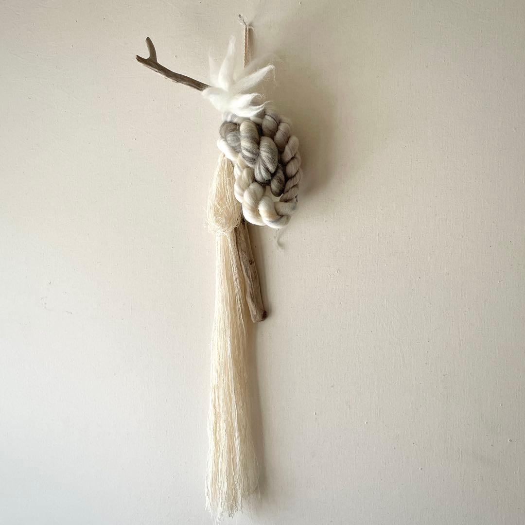 流木 オブジェ 『貝の記憶を聴く,c.』