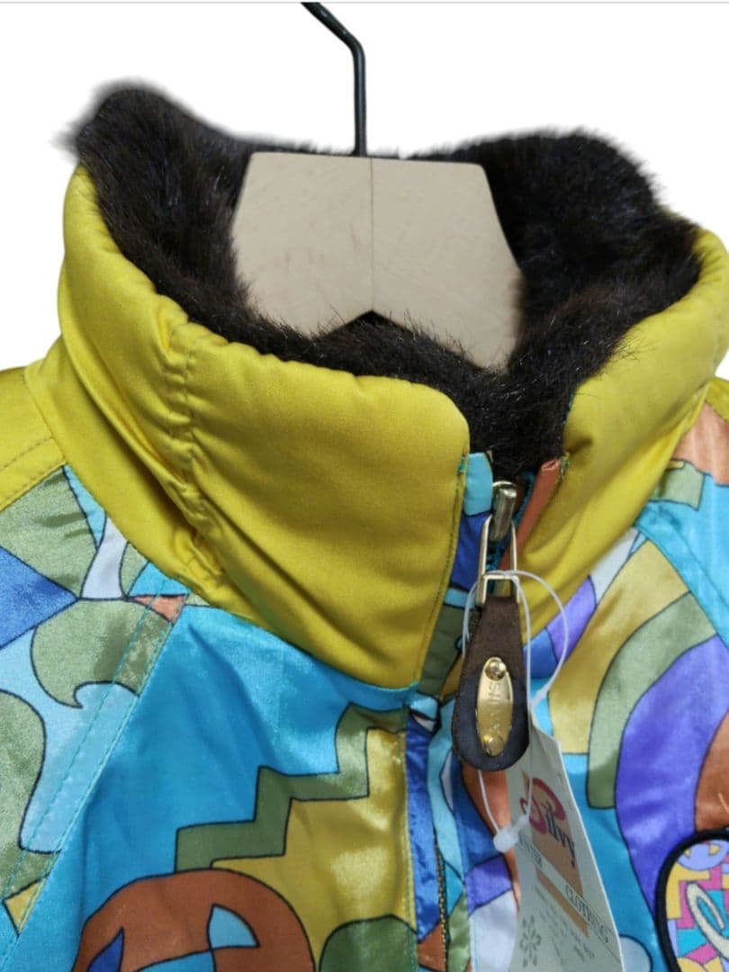 新品 デッドストック レトロなカラフルスキージャケット ヴィンテージスキーウェア