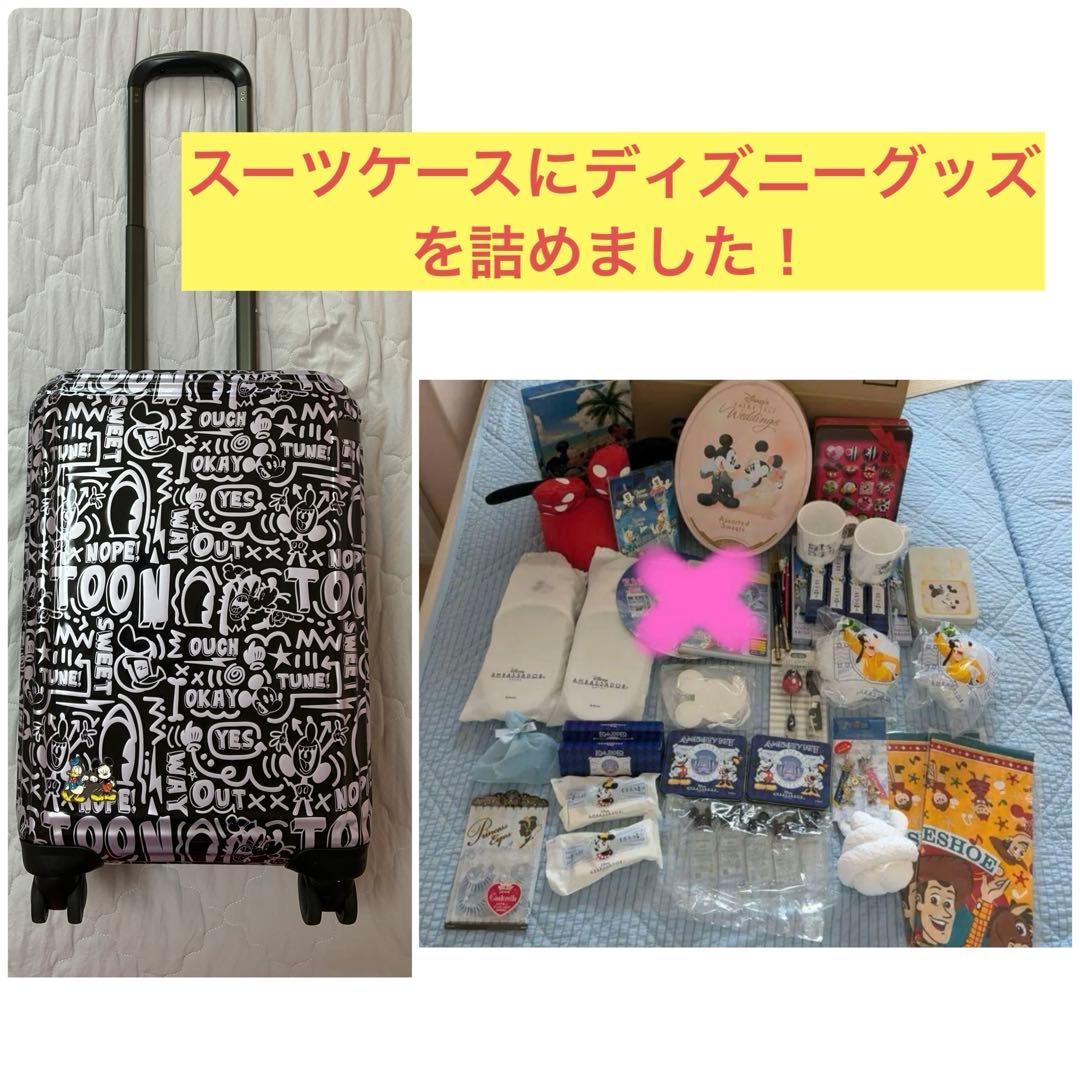 エース　ディズニー“ミッキー＆フレンズ”グラフィカルスーツケースとおまけ付き