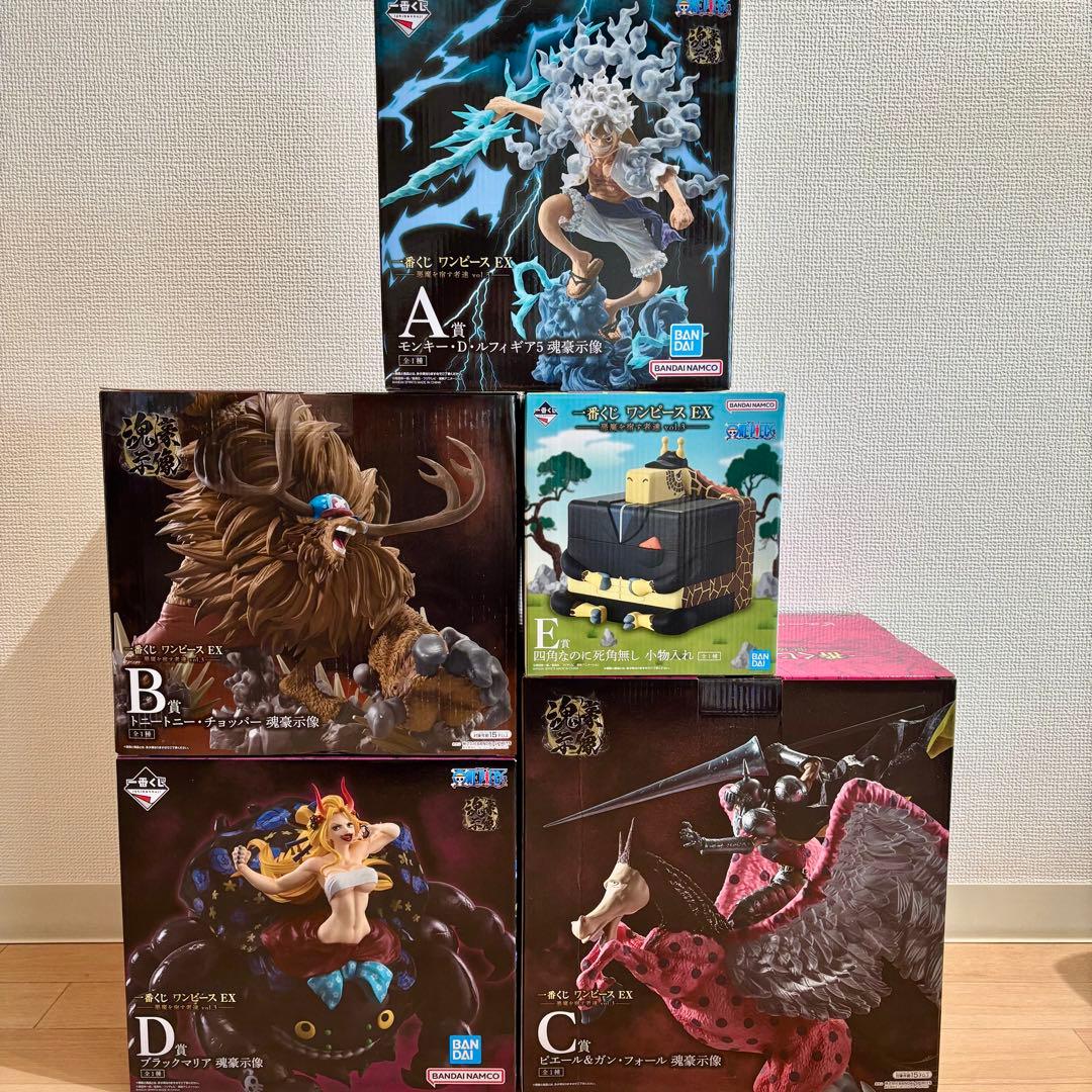 一番くじ ワンピースEX 悪魔を宿す者達Vol.3 A B C D E 5点