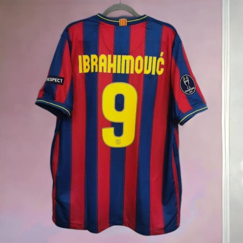 09-10 バルセロナ IBRAHIMOVIĆ 9番 半袖 シャツ