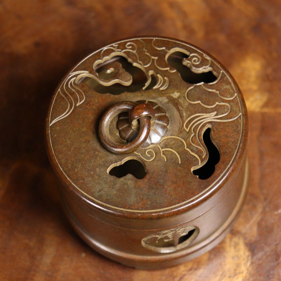 香炉 家庭用盤香炉 室内香炉 檀香炉 銅製品 装飾品 工芸品 置物