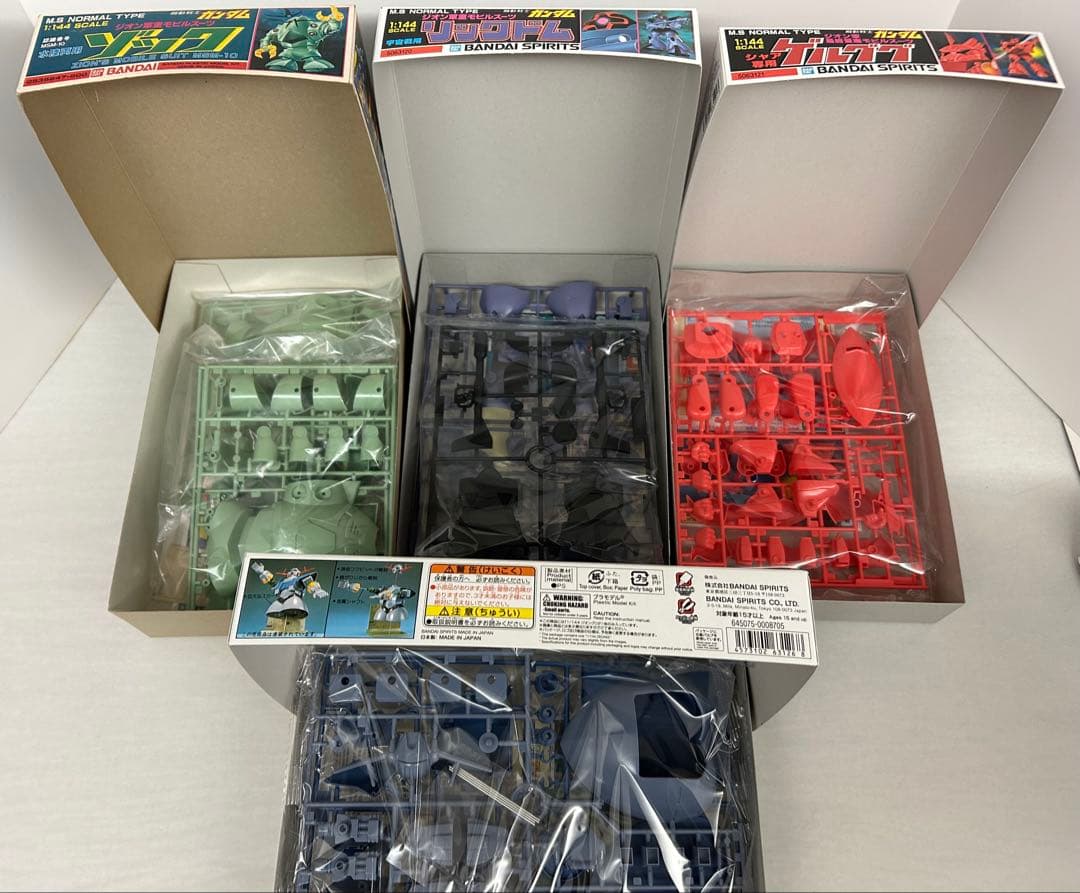 【新品】ガンダム 1/144 旧キットM.S 14種＋ガンダム リバイバル