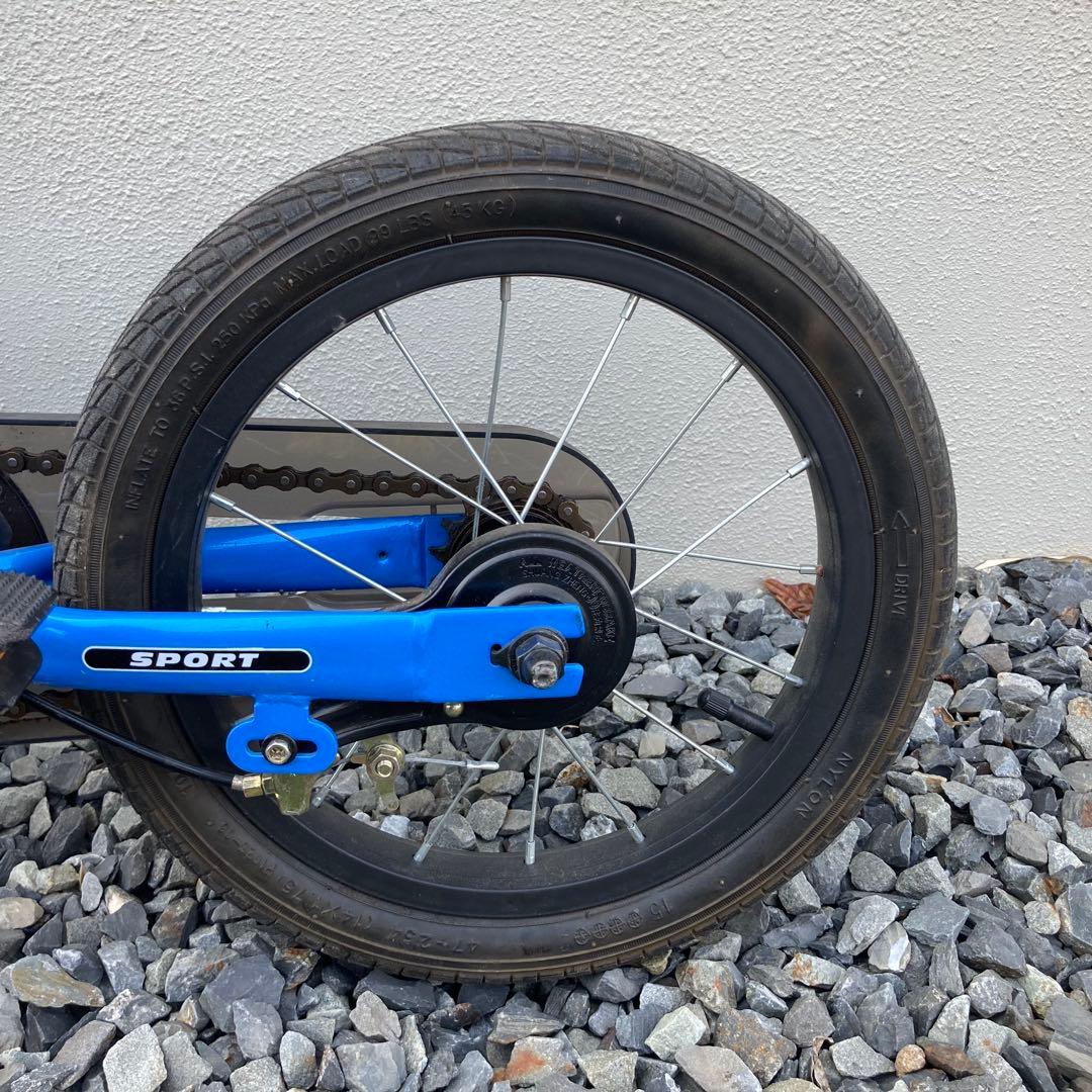 STRIDER SPORT 14x 青 ブルー 自転車 スタンドあり