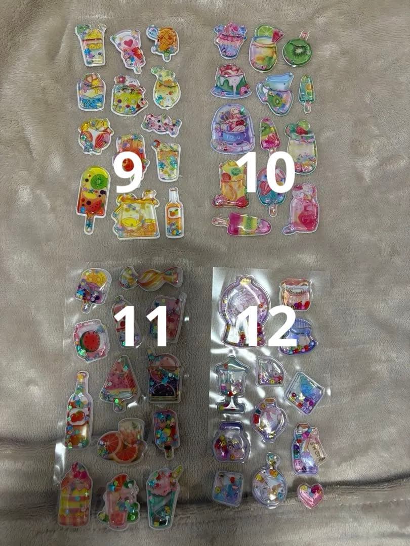 未使用立体シール44枚　A5バインダー５冊　台紙44枚　2万円超相当