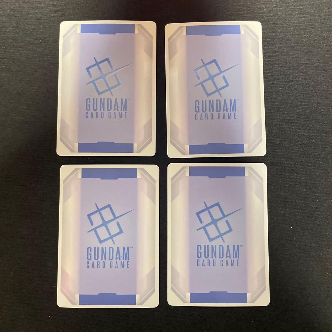 ガンダムカードゲーム　ガンダム　LR+　パラレル　４枚　ST01-001