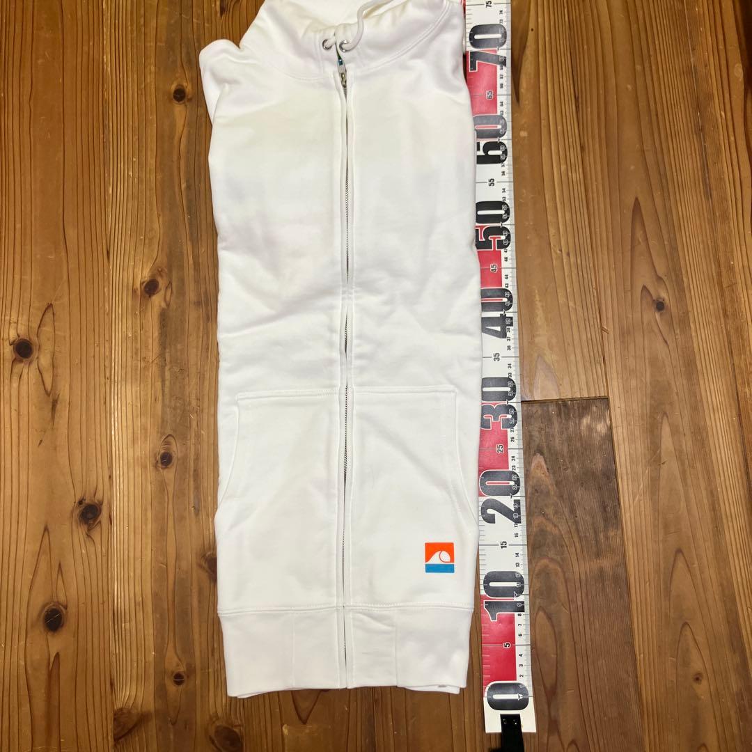 RISE ホワイト フルジップパーカー