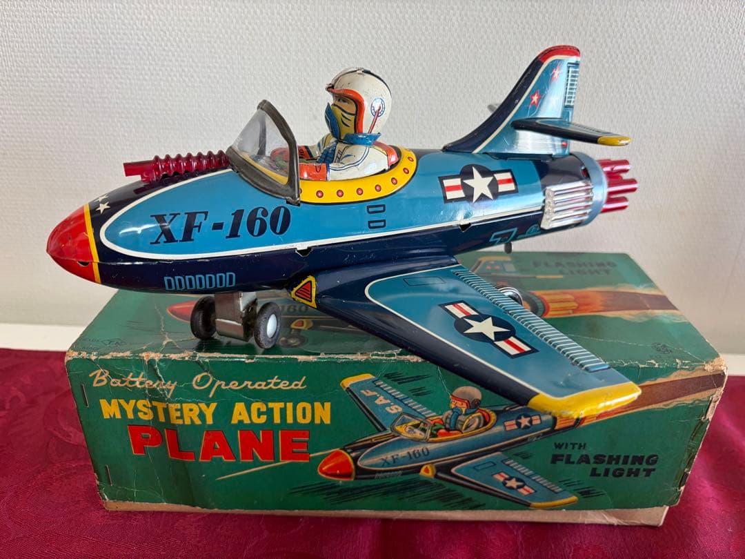 ⭐️野村トイ製 Battery Operated PLANE ◇完動品◾️箱付