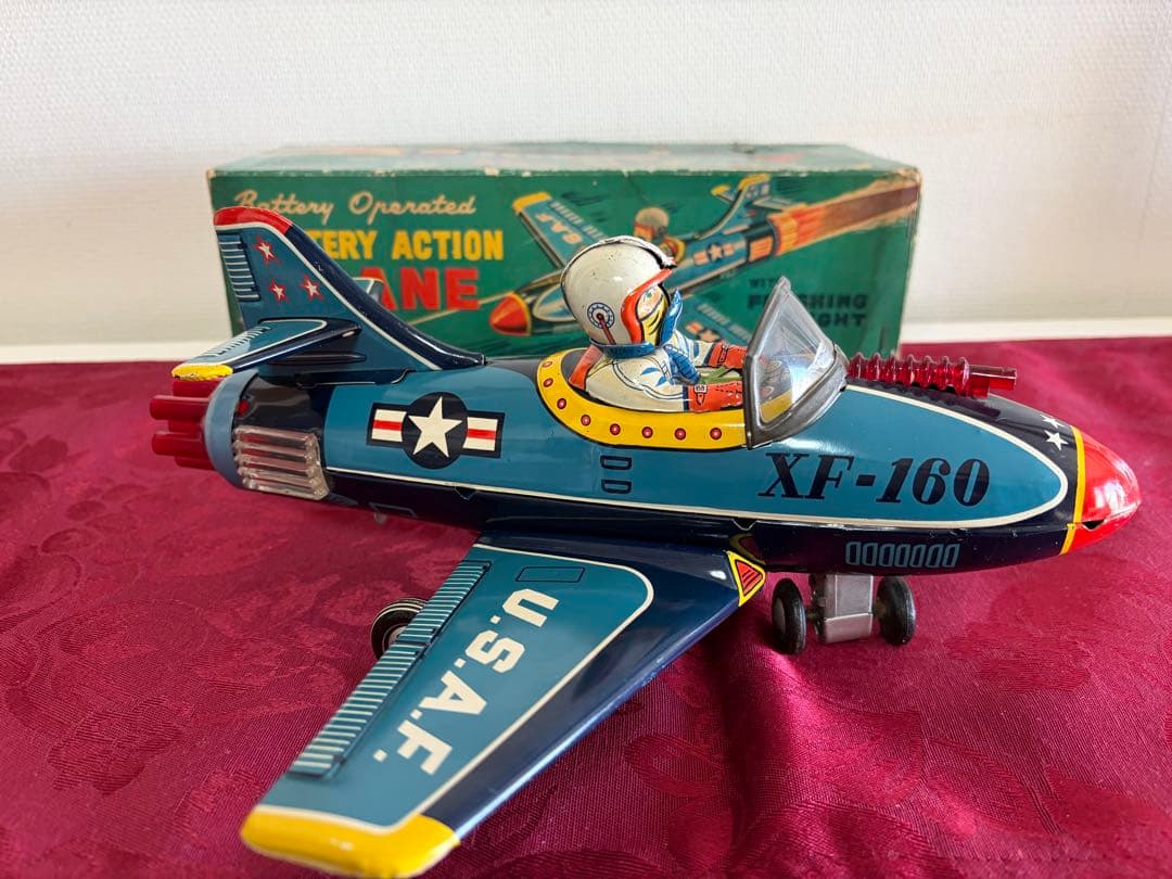 ⭐️野村トイ製 Battery Operated PLANE ◇完動品◾️箱付