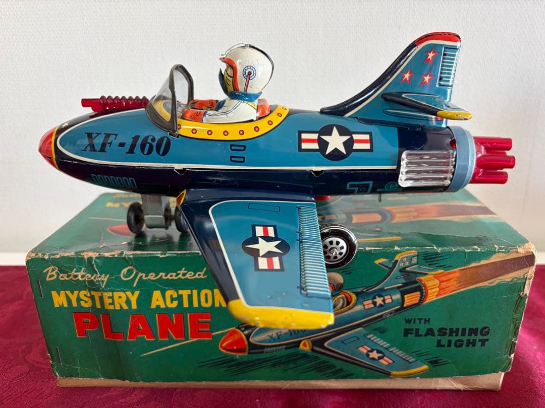 ⭐️野村トイ製 Battery Operated PLANE ◇完動品◾️箱付