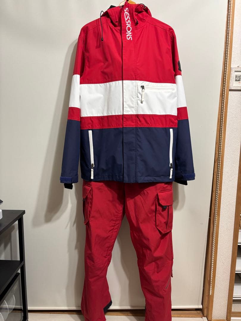 sessionsセッションズ　スノーボードウェア上下セット Sサイズ