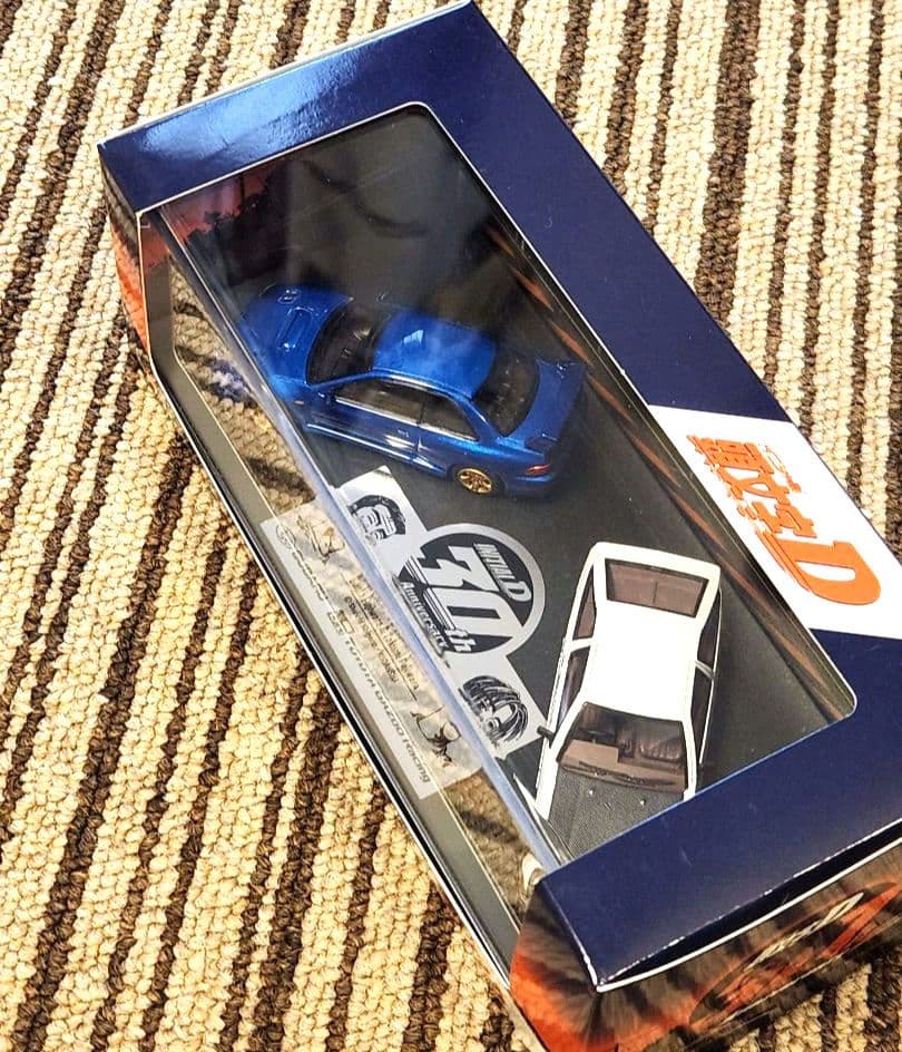 【1500台限定・サイン入】頭文字D 30周年 1/64 トレノ&インプレッサ