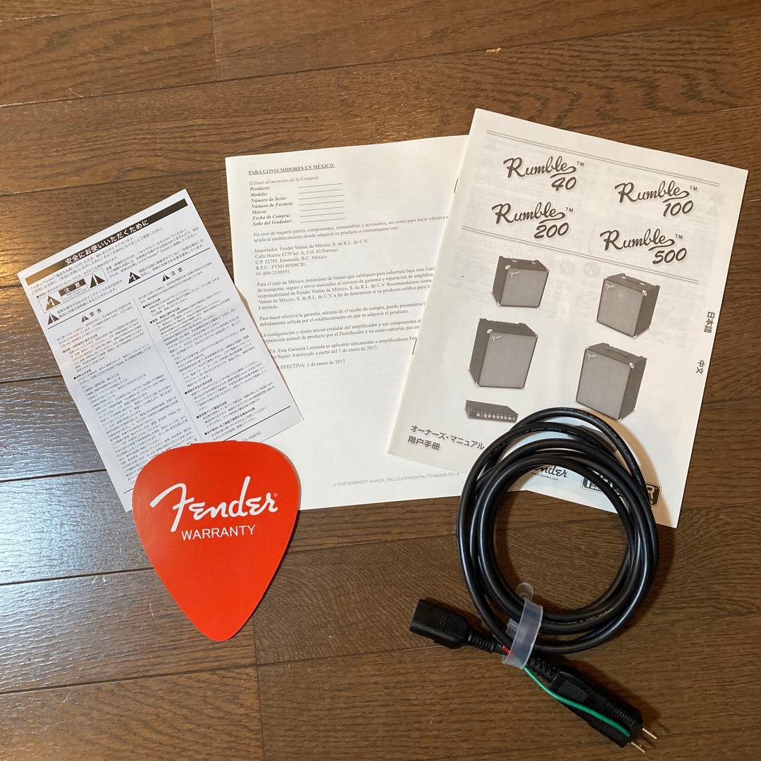 Fender Rumble40 V3 美品
